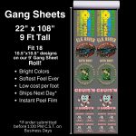 DTF Gang Sheets- 9' - Apex-Transfers