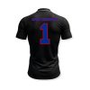 black sports jersey printed with Hot Printz™ DTF heat transfers Apex Transfers 1