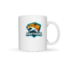 UV DTF sports sticker on white ceramic mug