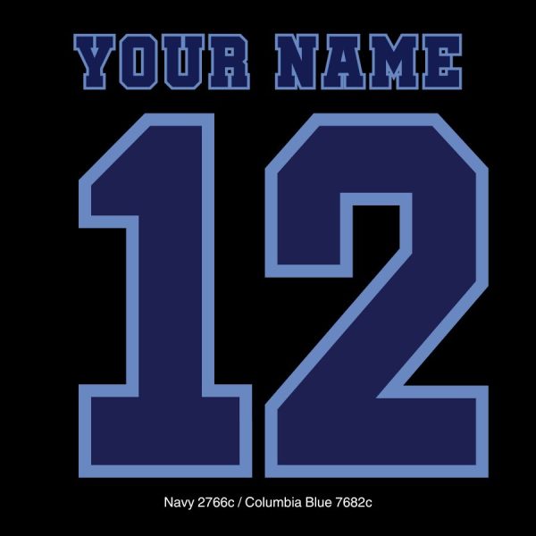 Navy Columbia Block numbers