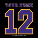 Purple 2105c Varsity Gold 1235c